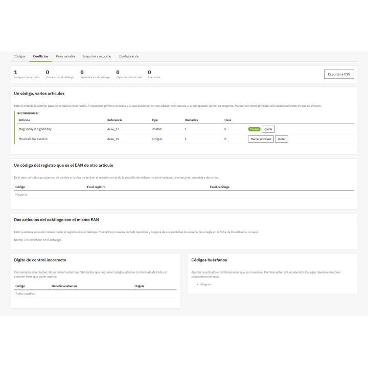 RKR multiple EAN: several barcodes per product