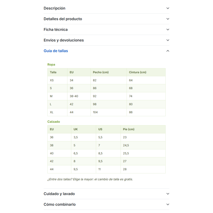 RKR Unlimited Tabs: Tabs auf der Produktseite