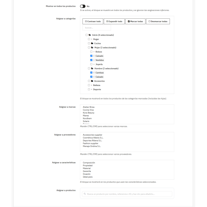RKR Unlimited Tabs: pestañas en la ficha de producto