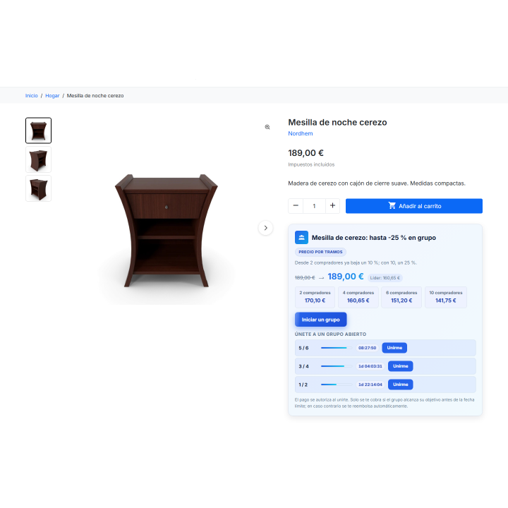 Achat groupé RKR : Achat groupé pour PrestaShop