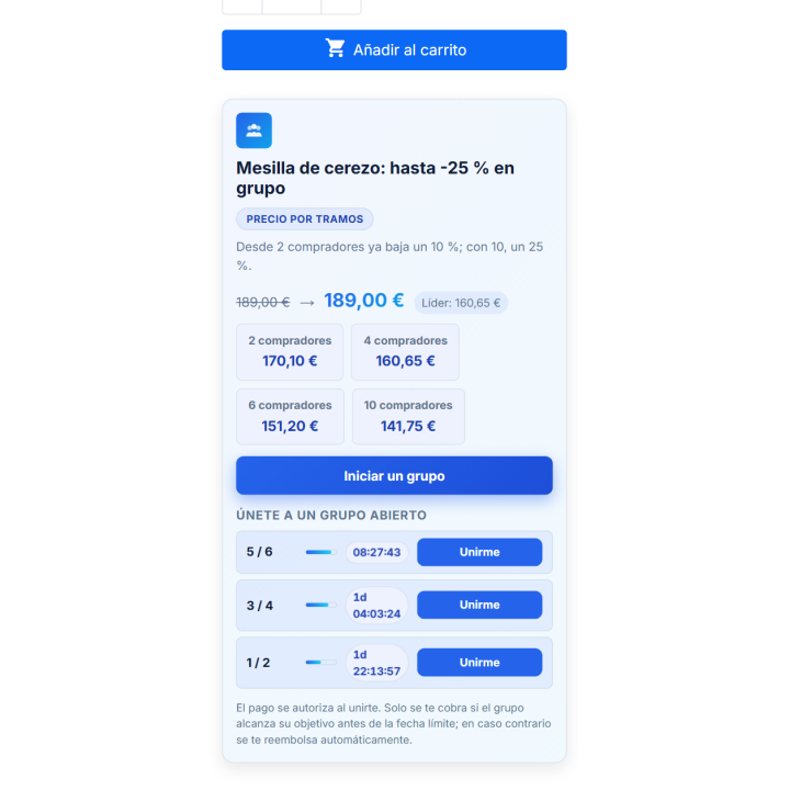 Achat groupé RKR : Achat groupé pour PrestaShop