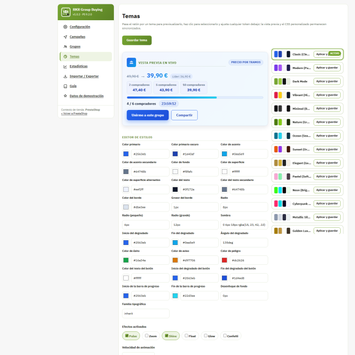RKR Group Buying: Acquisti di gruppo per PrestaShop