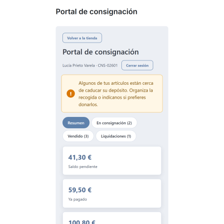RKR Consign: venta en depósito con liquidación a consignantes para PrestaShop