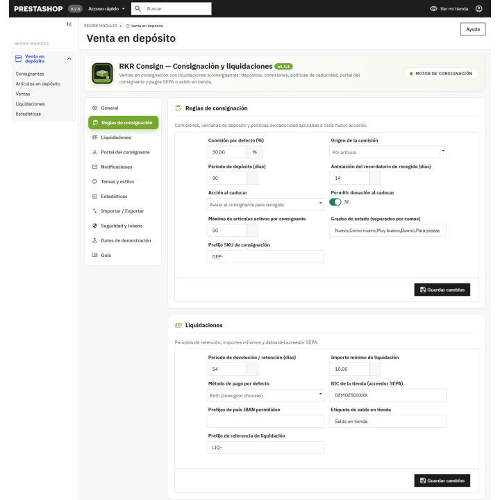 RKR Consign: Vendite in conto deposito per PrestaShop