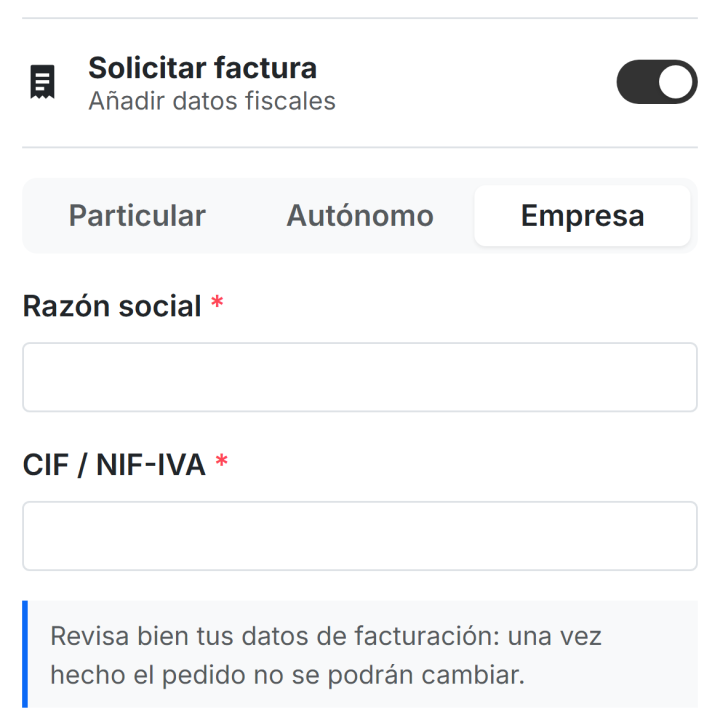 RKR Billing Data: invoice and VAT number validation