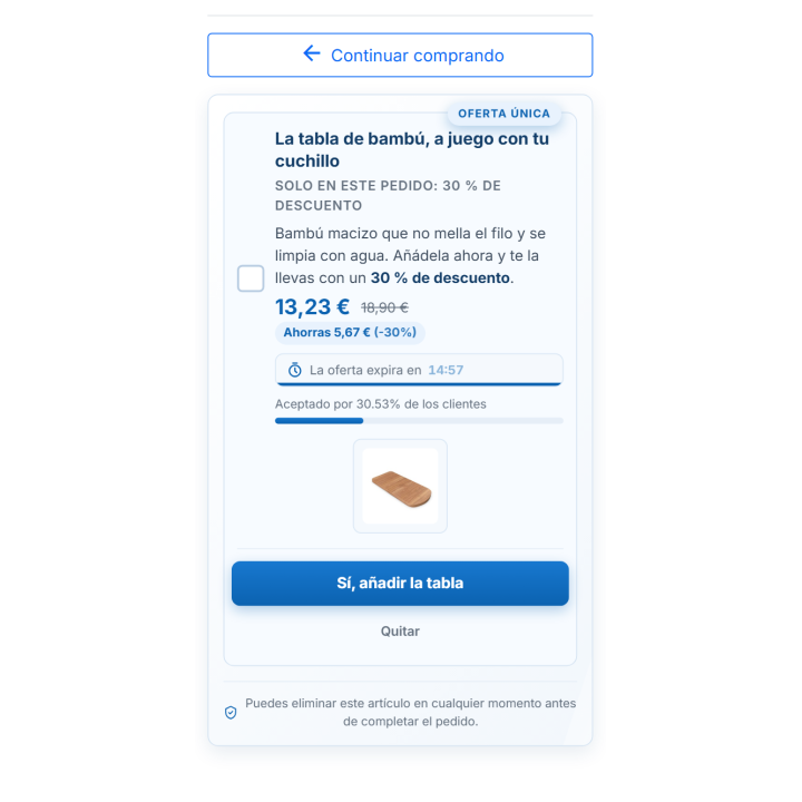 RKR Buy More Pro: order bump at PrestaShop checkout