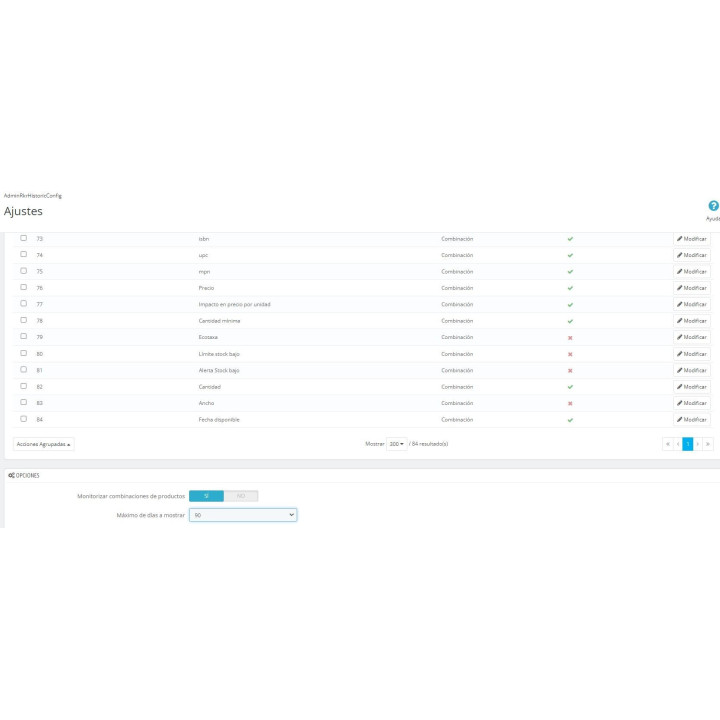 Full Product Log: historial de cambios en PrestaShop