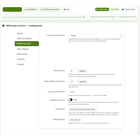 Archives des commandes RKR : archives des anciennes commandes pour PrestaShop