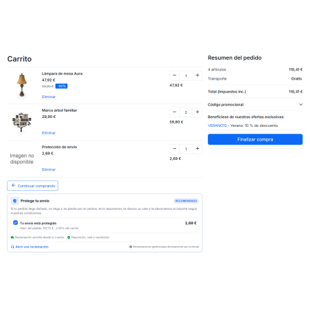 RKR Versandschutz: Optionaler Versandschutz und Reklamationsportal für PrestaShop