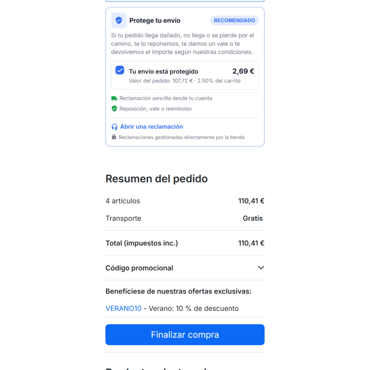 RKR Versandschutz: Versandschutz in PrestaShop