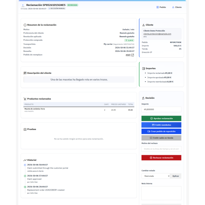Protezione spedizioni RKR: Protezione delle spedizioni in PrestaShop