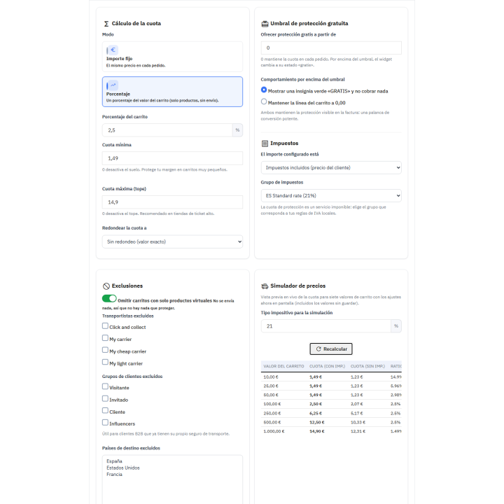 Protection des expéditions RKR : Protection des expéditions dans PrestaShop