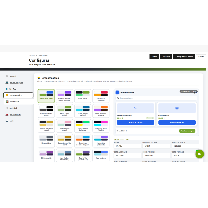 RKR Telegram Store: Telegram Store für PrestaShop