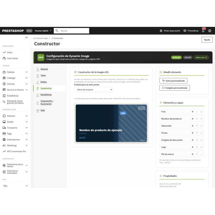 RKR Dynamic Image: Imagens Open Graph no PrestaShop