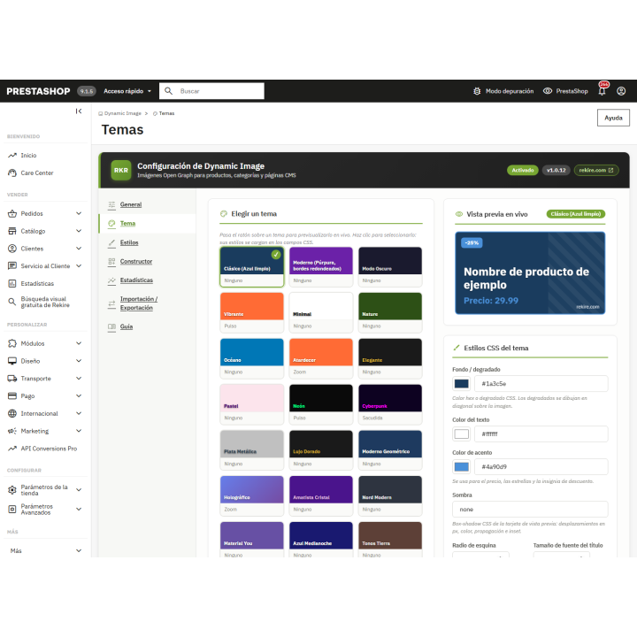 RKR Dynamic Image : Images Open Graph dans PrestaShop
