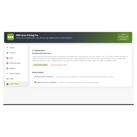 RKR Linear Pricing Pro: selling by the meter with reels, lengths and cuts for PrestaShop