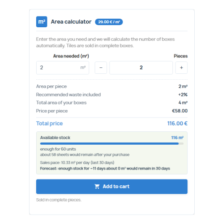 RKR Volume Pricing Pro: Mengenpreisberechnung (m³ und Liter) mit vollständigen Einheiten und Lagerbestand für PrestaShop
