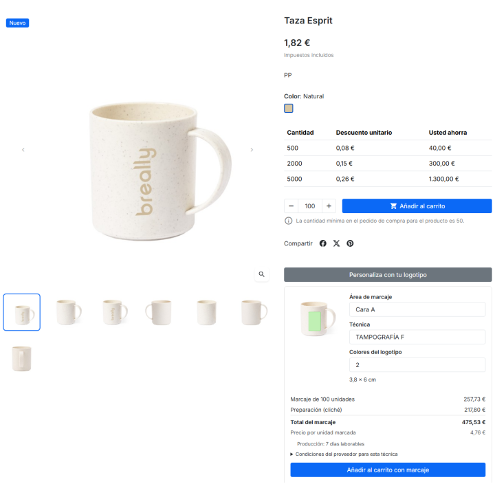 Makito-Connector für PrestaShop: Katalog und Markup