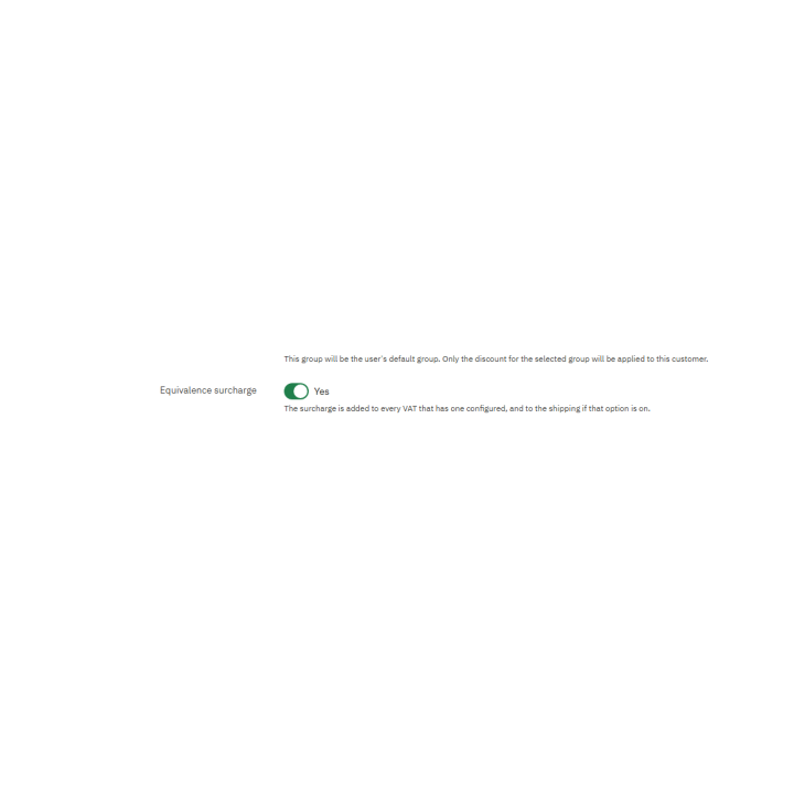 Sobretaxa de equivalência RKR para PrestaShop 8 e 9