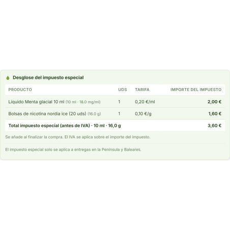 RKR Vape & Nicotine Excise Tax: impuesto especial y Modelo 573 para PrestaShop