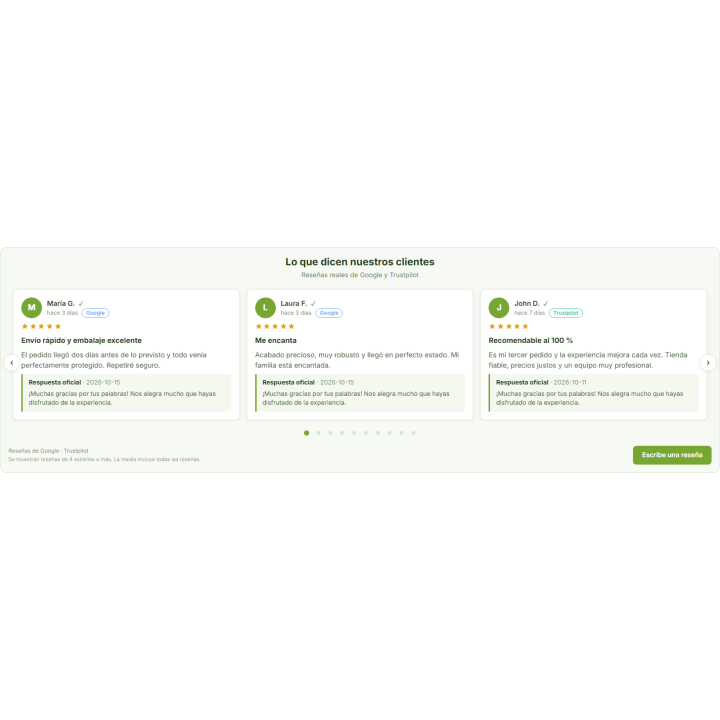 Recensioni di RKR Google e Trustpilot per PrestaShop