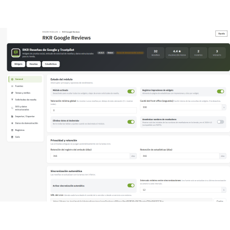 RKR Google & Trustpilot Reviews: reseñas en tu tienda PrestaShop