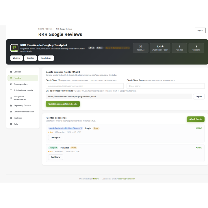 Avis RKR Google et Trustpilot pour PrestaShop