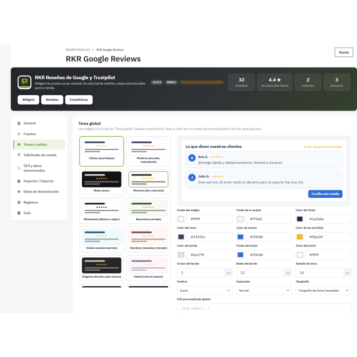 Avis RKR Google et Trustpilot pour PrestaShop