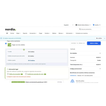 RKR Smart Coupons: bonos de sesiones y créditos prepagados para PrestaShop