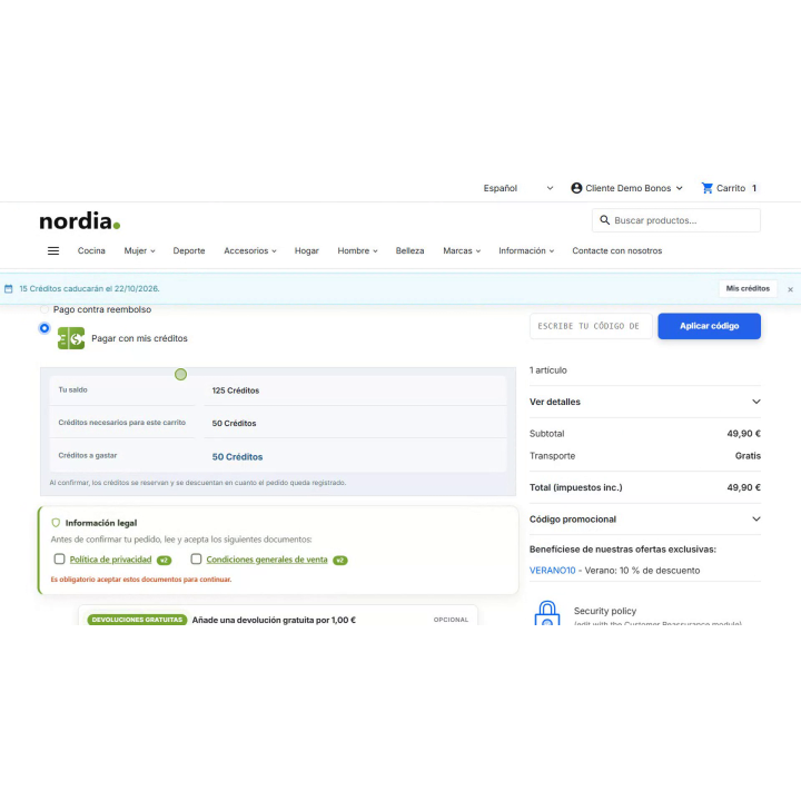 RKR Smart Coupons: bonos y créditos prepagados