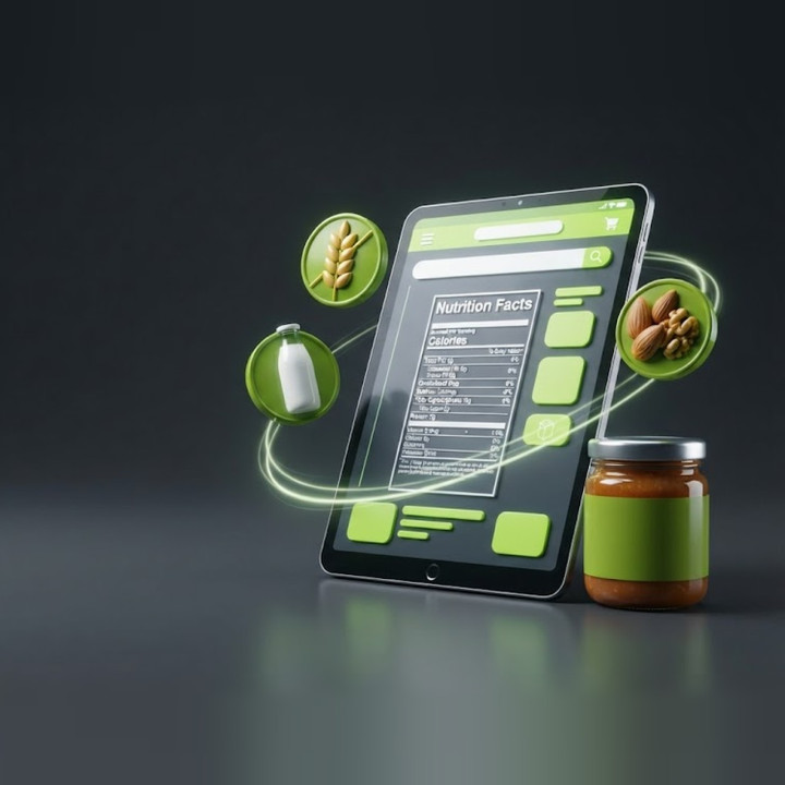 Nutrition Full Info: tabla nutricional y alérgenos UE con IA