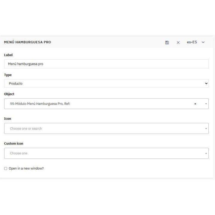 Menu laterale RKR: menu a tendina con struttura ad albero, caricamento differito e ottimizzazione per dispositivi mobili per Pre