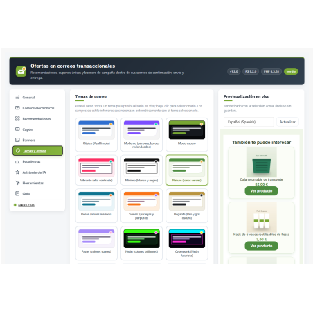 RKR Offers in transactional emails: Sell in PrestaShop order emails