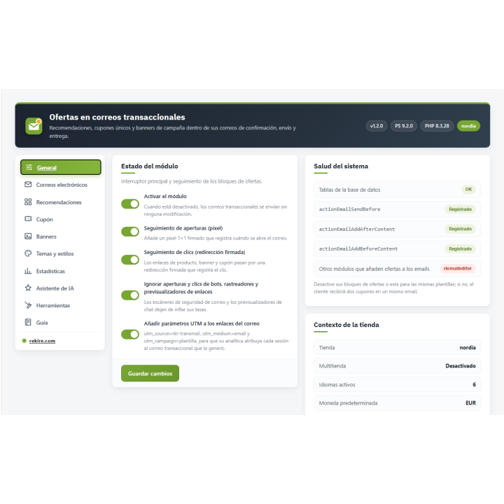 Offres RKR dans les e-mails transactionnels : Vendre dans les e-mails de commande PrestaShop