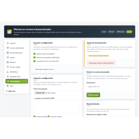 RKR Ofertas en emails transaccionales: vende en los correos de pedido de PrestaShop