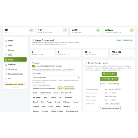 RKR OptiMatters: Otimizador de CSS, JS e Google Fonts para PrestaShop