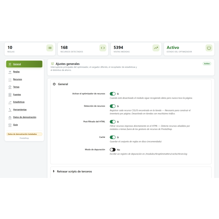 RKR OptiMatters : optimiseur CSS, JS et Google Fonts pour PrestaShop