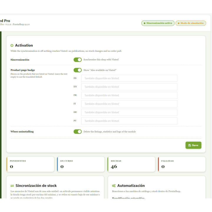 RKR Sync Vinted Pro: sincronize o PrestaShop com o Vinted RKR Sync Vinted Pro: sincronize o PrestaShop com o Vinted