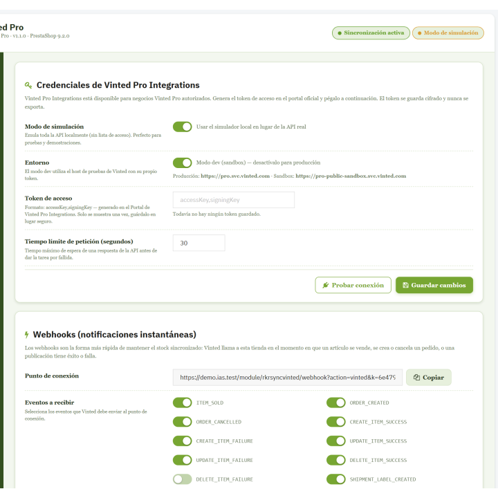 RKR Sync Vinted Pro: sincronize o PrestaShop com o Vinted RKR Sync Vinted Pro: sincronize o PrestaShop com o Vinted