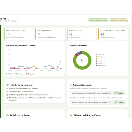 RKR Sync Vinted Pro: Venda no Vinted e na sua loja PrestaShop sem vendas duplicadas.