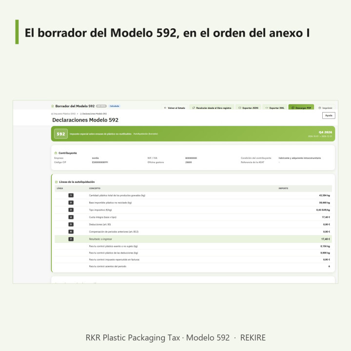 Imposto sobre embalagens plásticas RKR: Imposto sobre plástico e Formulário 592 para PrestaShop