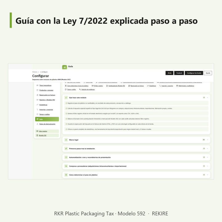Tassa RKR sugli imballaggi in plastica: tassa sulla plastica e modulo 592 per PrestaShop