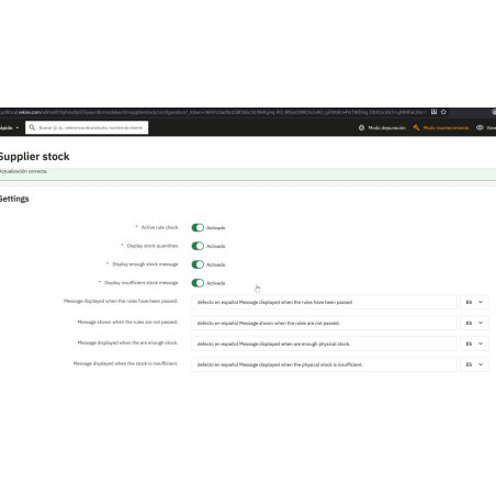Einfaches hybrides Modul zur Verwaltung physischer und externer Bestände