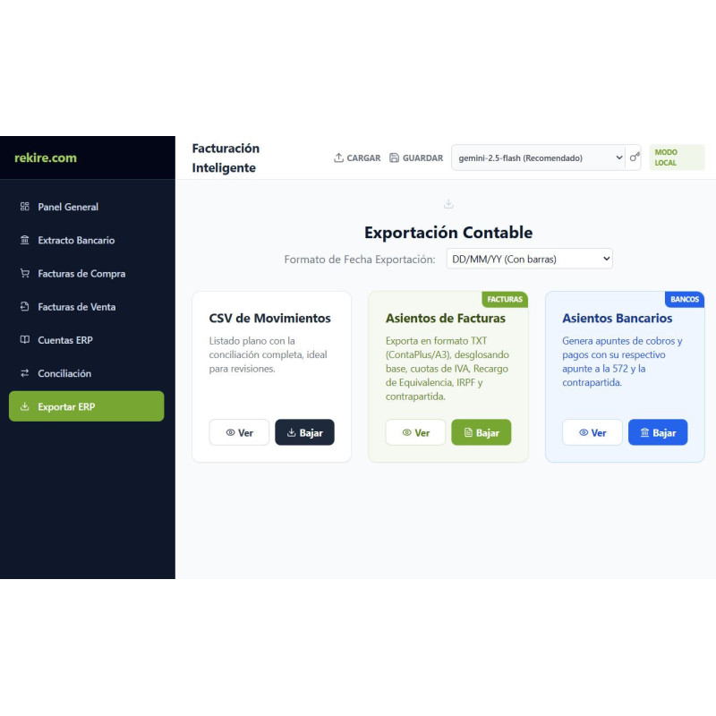 Organizador de Facturas y Conciliador Bancario IA