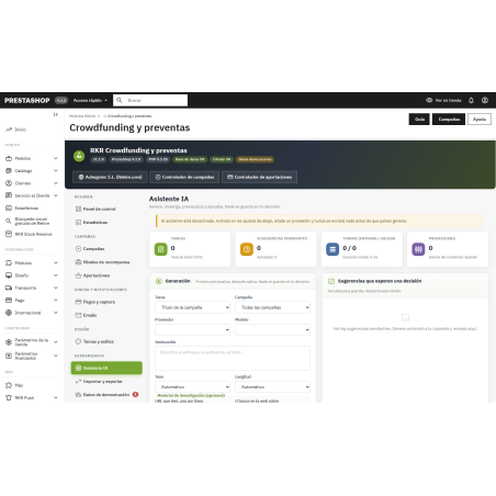 RKR Crowdfunding y preventas: campañas de crowdfunding y preventas en tu propia tienda PrestaShop