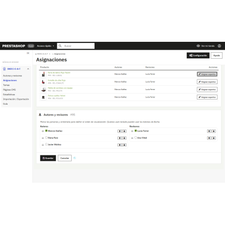 Auteurs et relecteurs RKR : Auteurs et relecteurs experts (E-E-A-T) pour PrestaShop