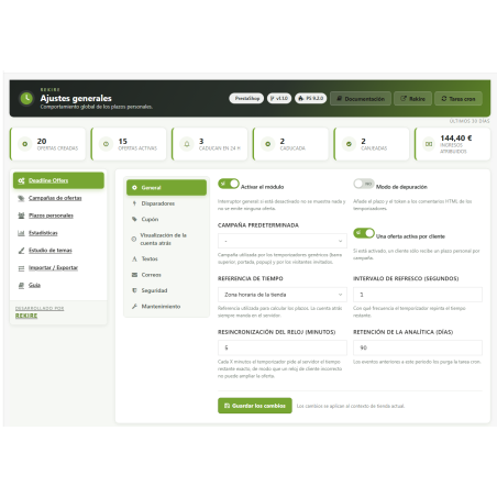 Ofertas com prazo final da RKR: Ofertas reais com contagem regressiva para sua loja PrestaShop
