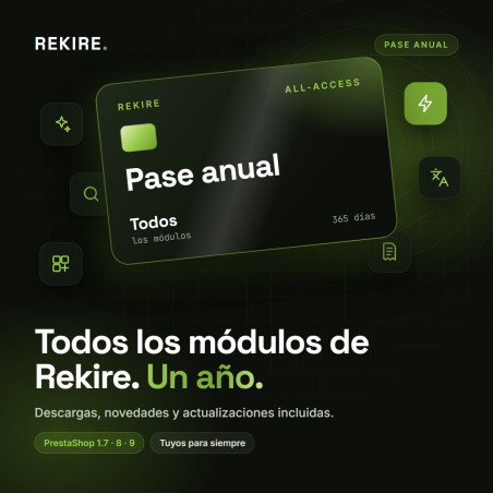 Abbonamento annuale a tutti i moduli Rekire