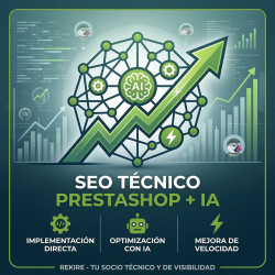 SEO Técnico para PrestaShop con IA | Implementación Directa Rekire