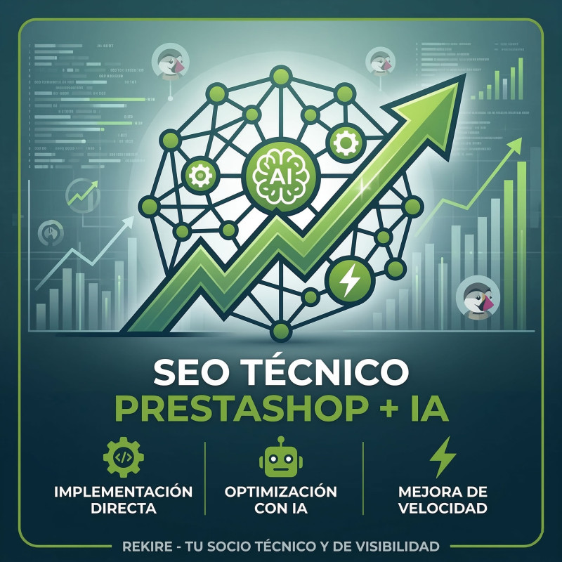 Référencement technique pour PrestaShop avec IA | Implémentation directe Rekire